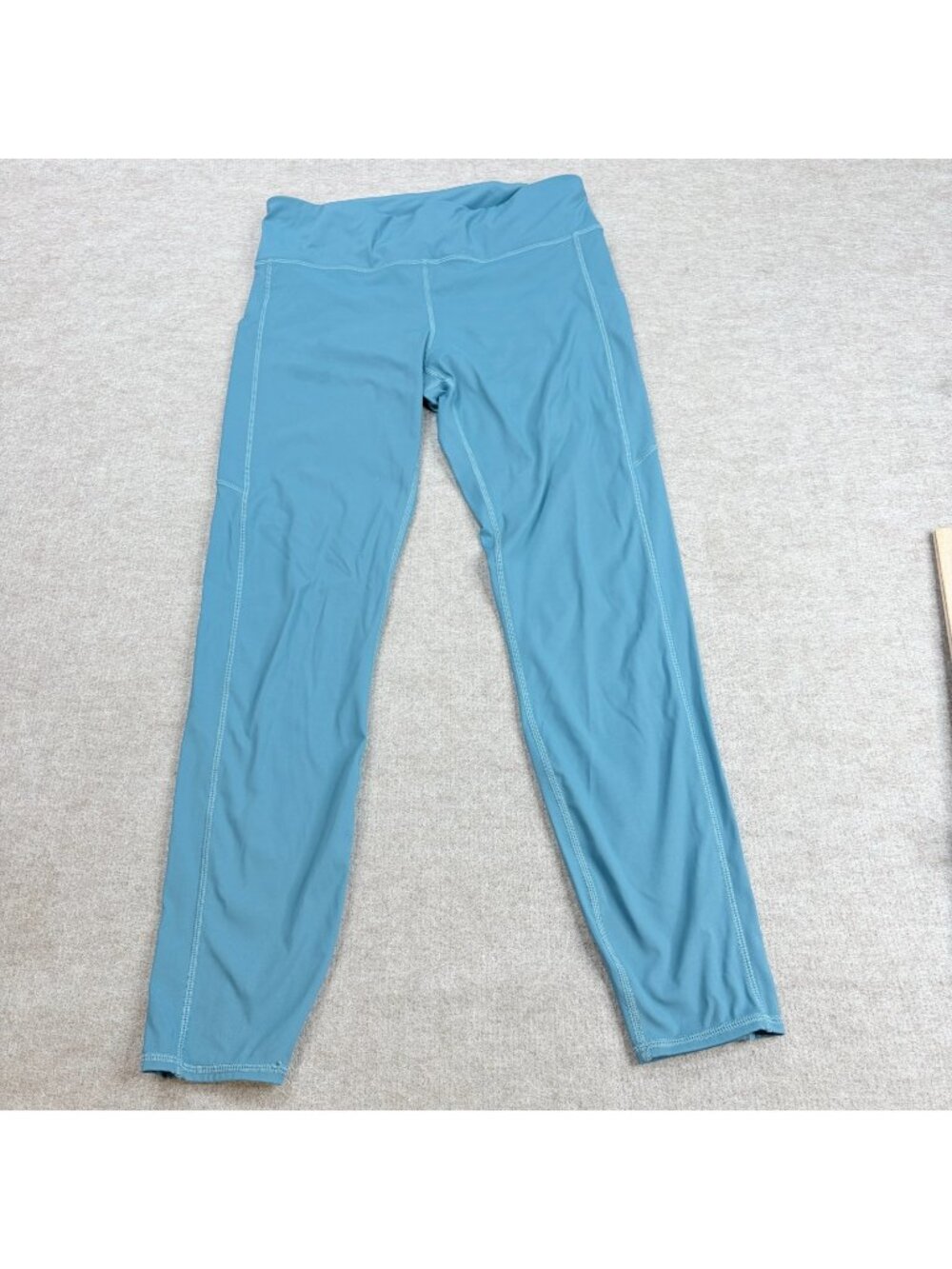 Vuori Womens Leggings Medium Blue Solid Stride VW429
